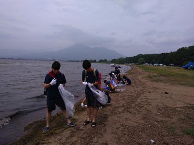 天神浜にて。特別に許可を得て入れていただきました。